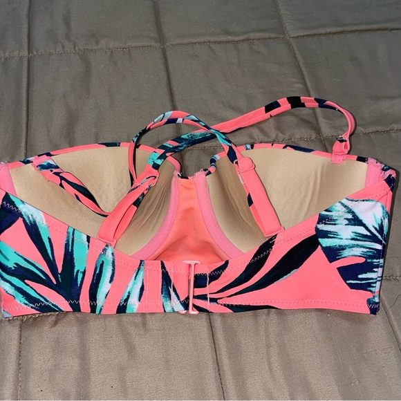 Old Navy Pink and Green Bikini Top - Picture 3 of 6